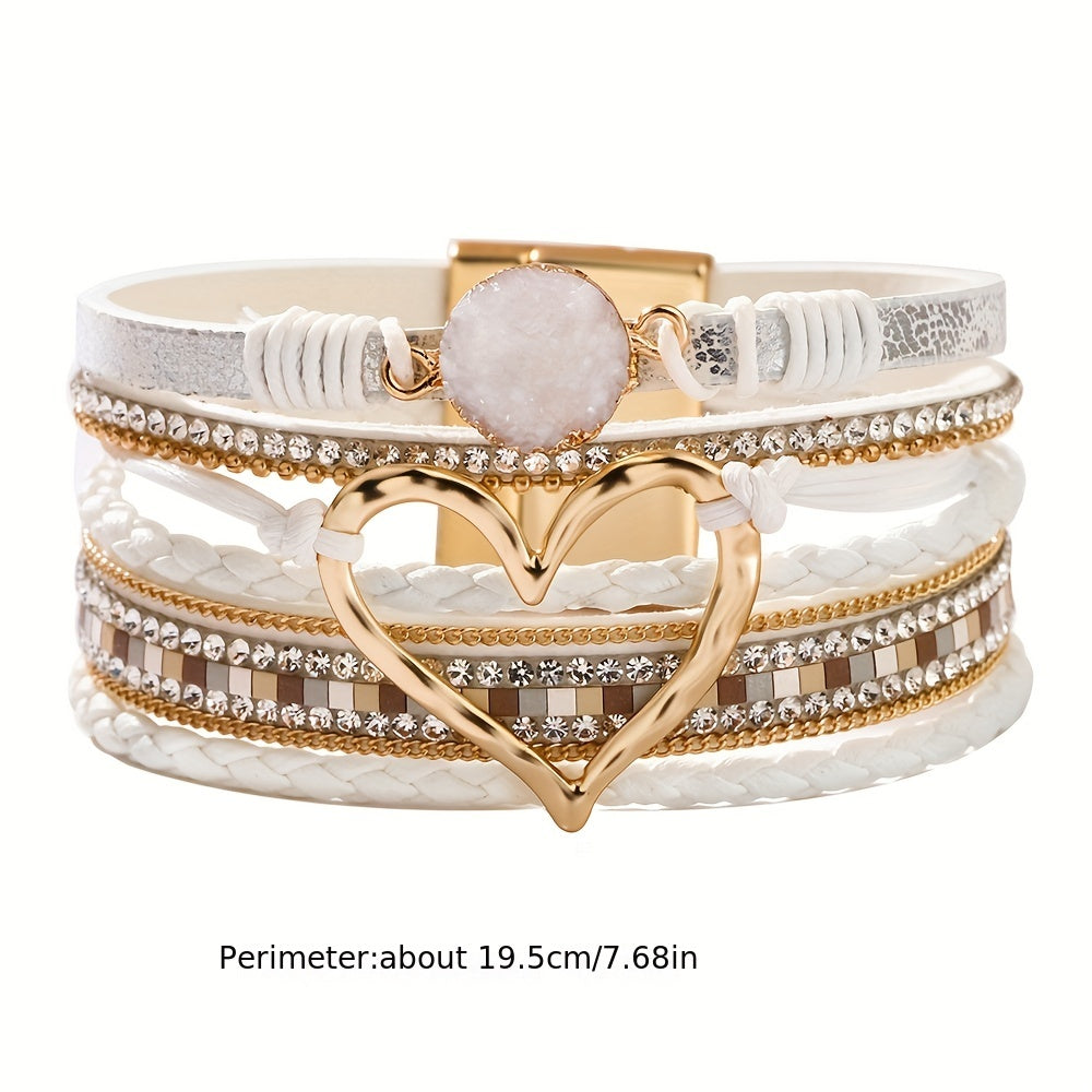 Bracelet Bohème Multirang en Cuir