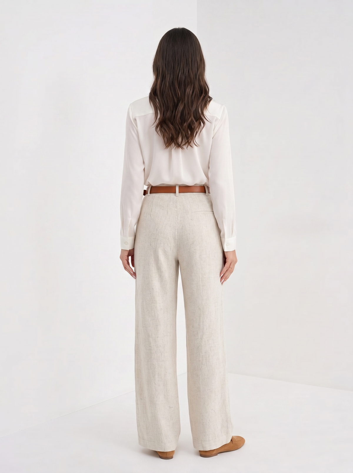 Gwendoline | Pantalon taille haute en lin