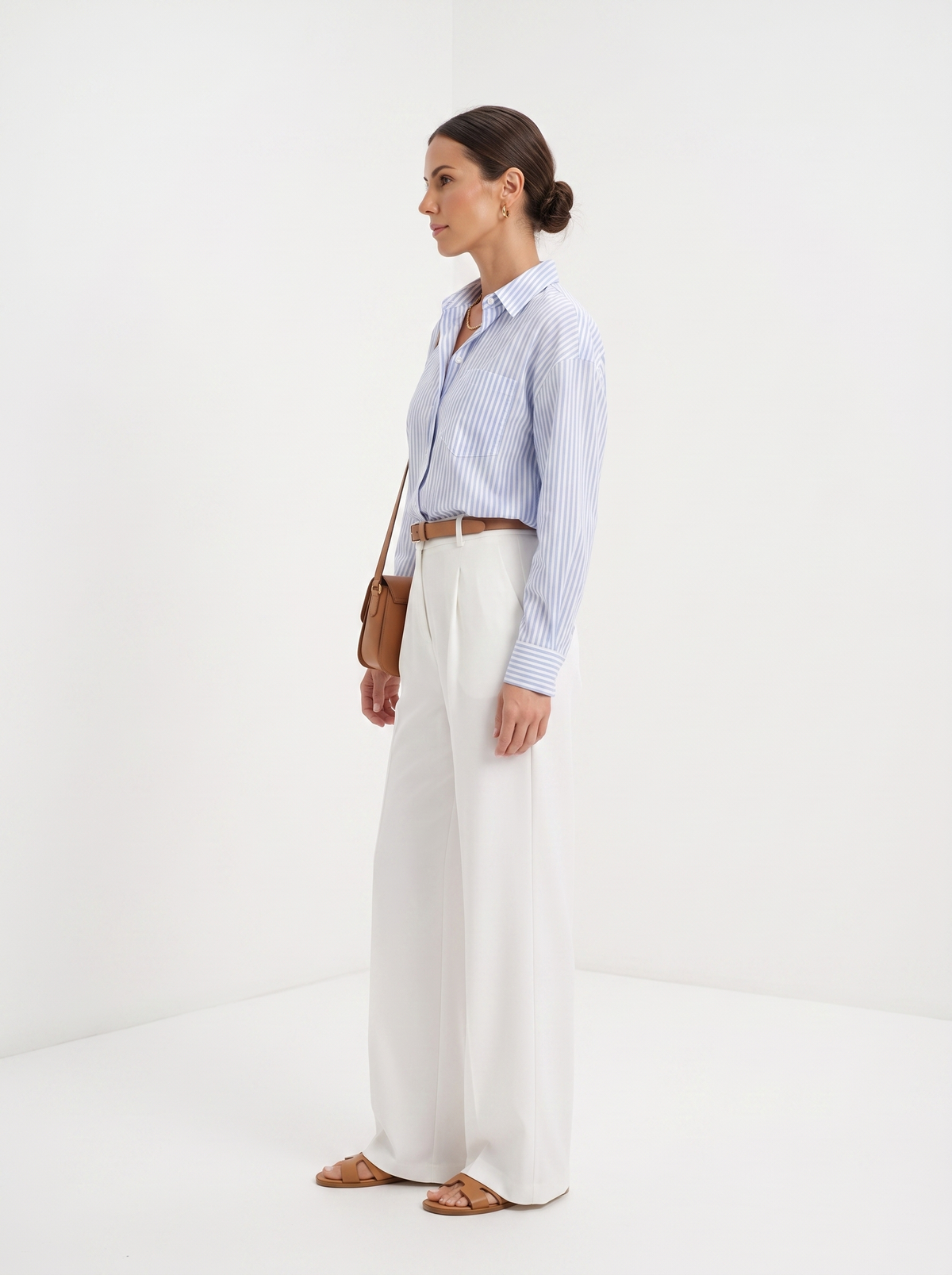 Guillemette | Pantalon large ceinturé