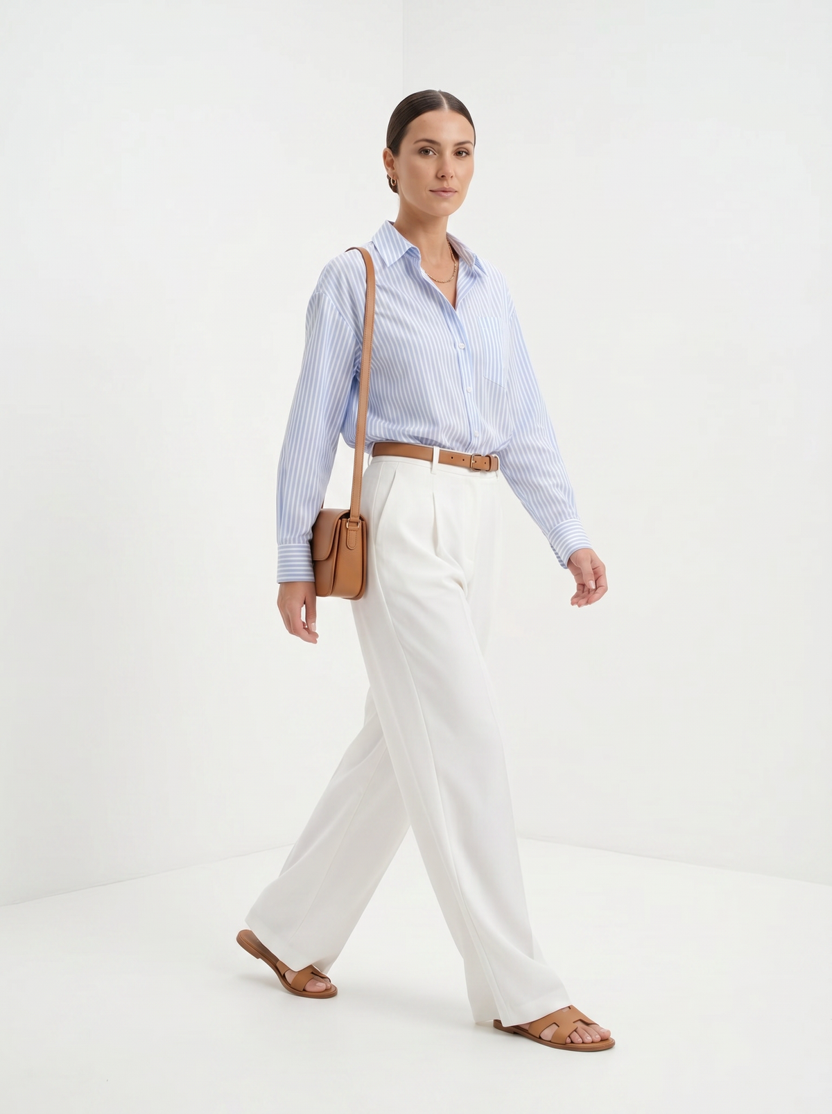Guillemette | Pantalon large ceinturé