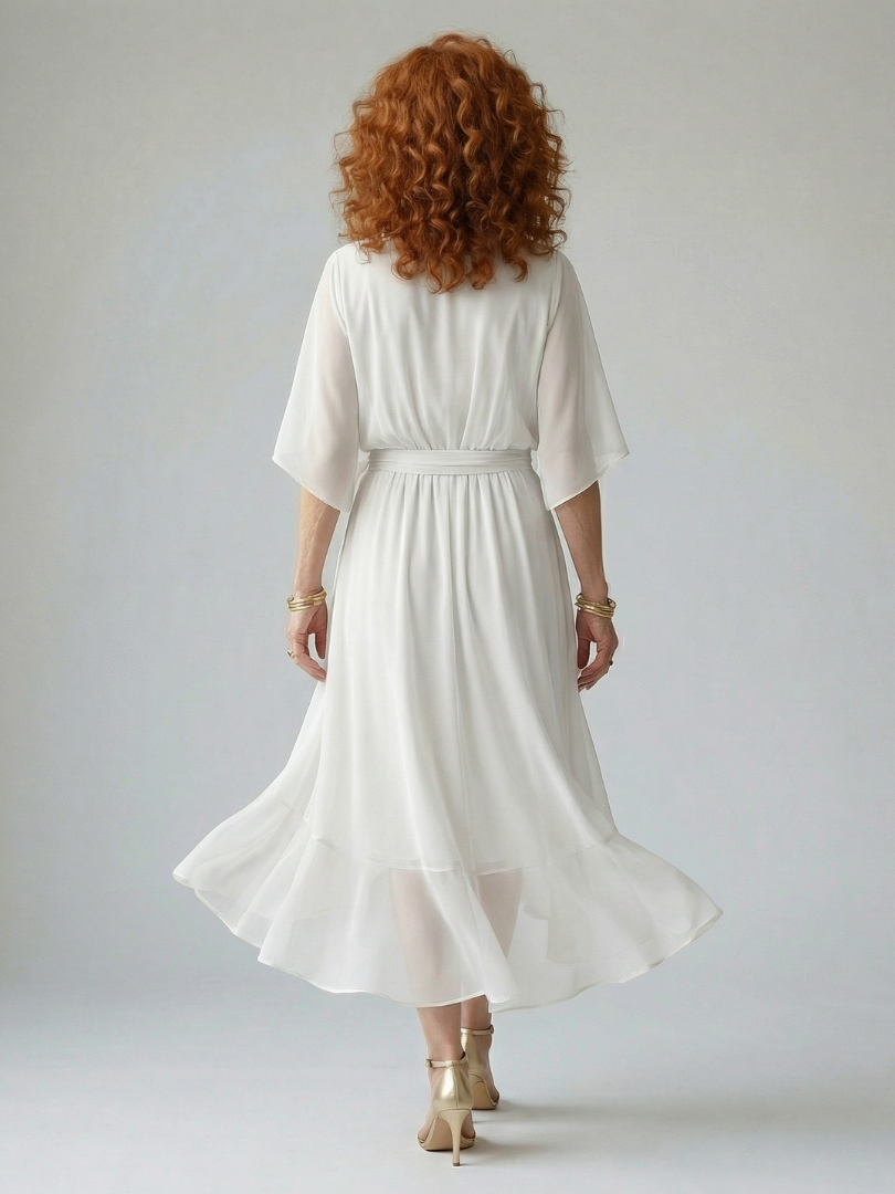 Brigitte | Robe Midi Drapée Elric