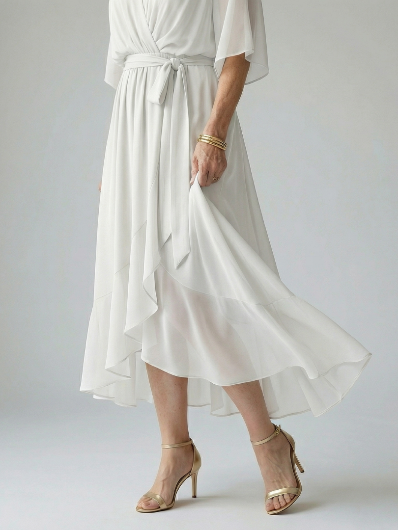 Brigitte | Robe Midi Drapée Elric