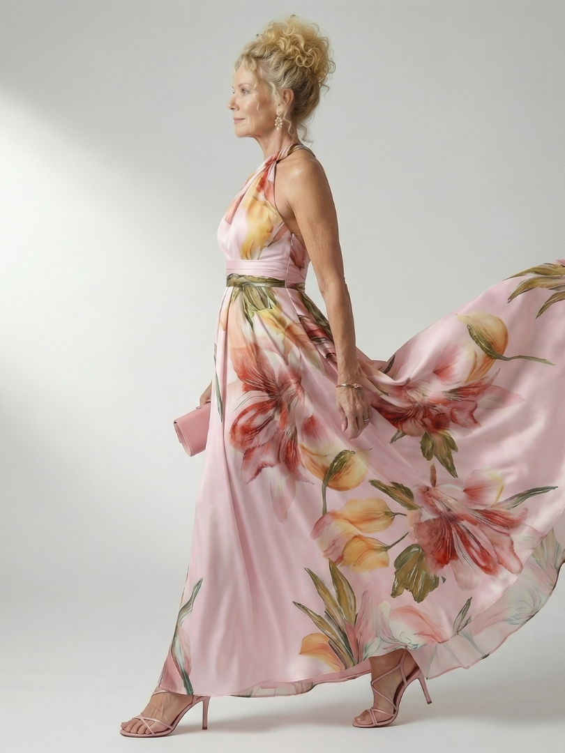 Aurélie | Robe Maxi Fleurie Légère Amiel