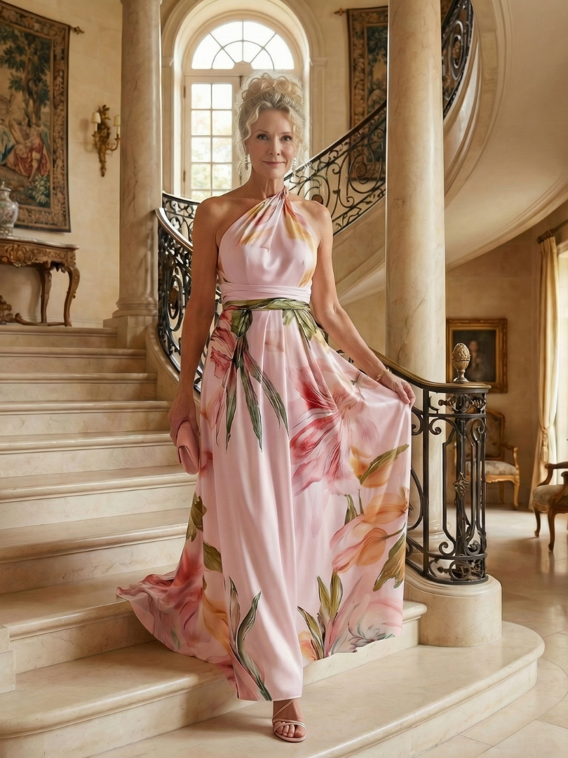 Aurélie | Robe Maxi Fleurie Légère Amiel