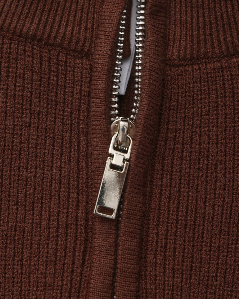 Diego | Pull demi-zip côtelé