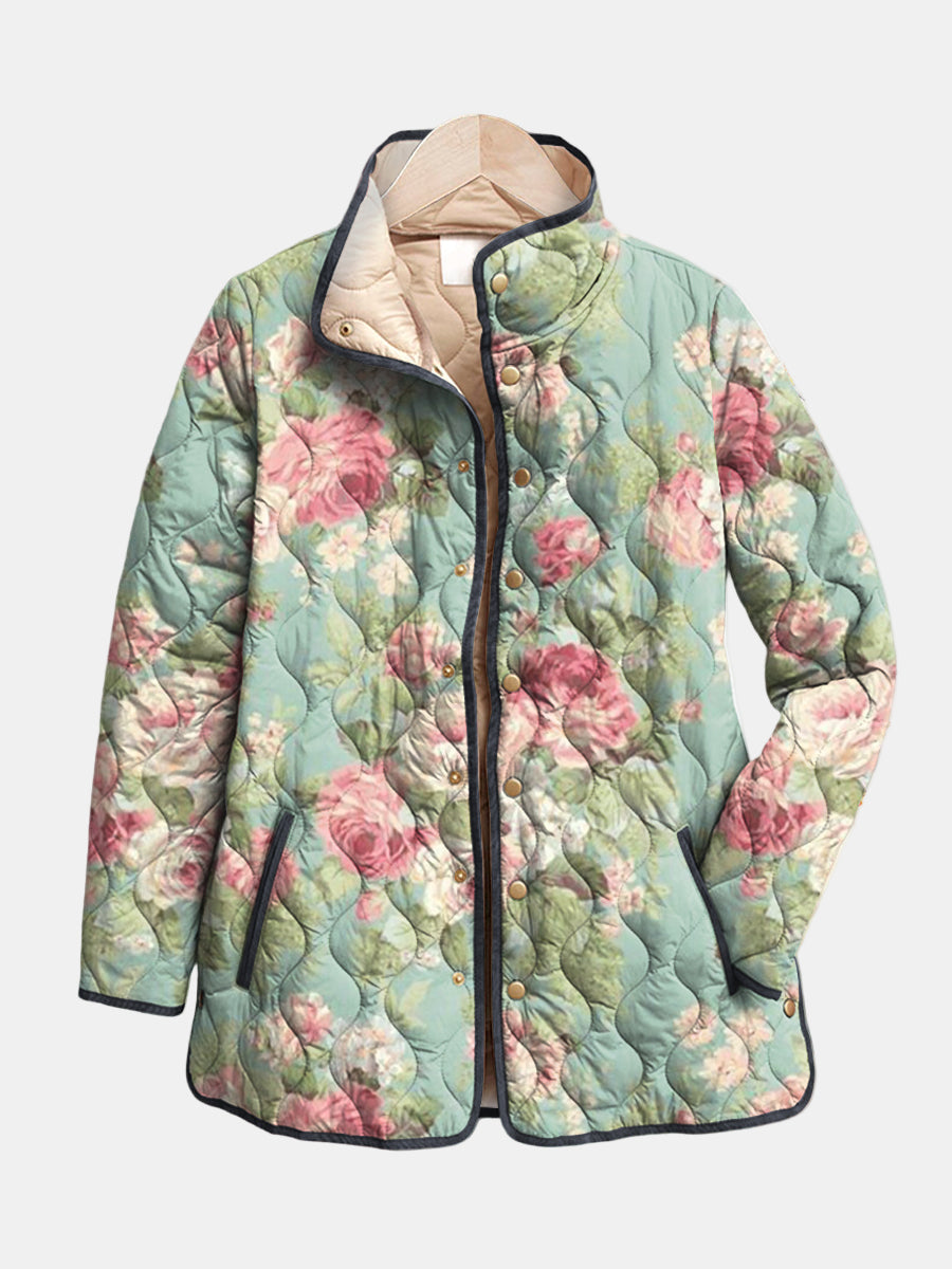 TROUSSEAU | Veste Matelassée Roses Anciennes Claire