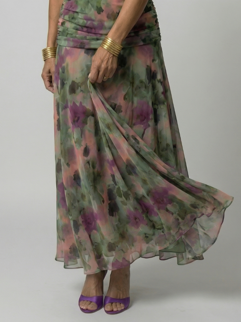 Manon | Robe Midi Décontractée à Épaules Dénudées Calen