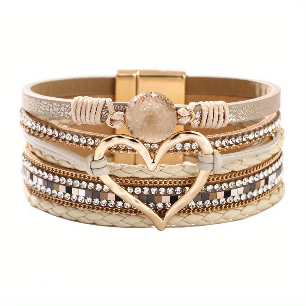 Bracelet Bohème Multirang en Cuir