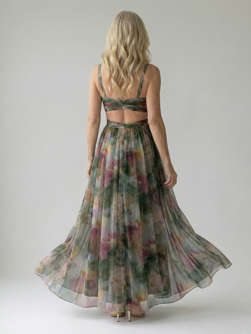 Chloé | Robe Maxi à Enveloppe Douce Isel