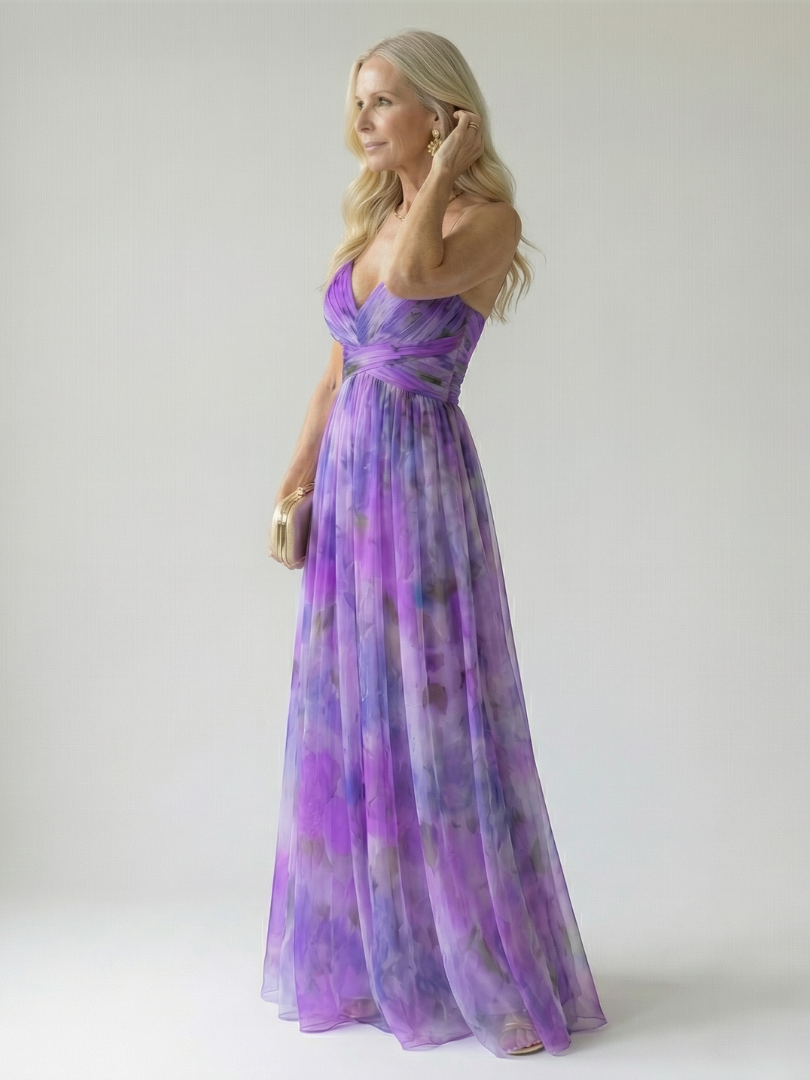 Chloé | Robe Maxi à Enveloppe Douce Isel