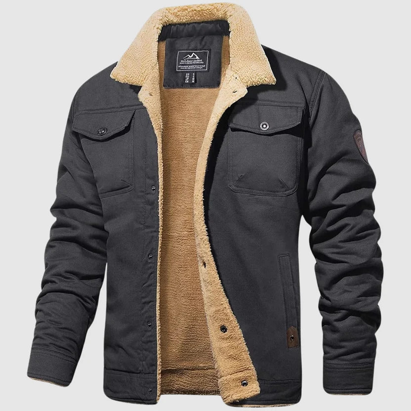 Aurèle | Blouson bomber à col douillet