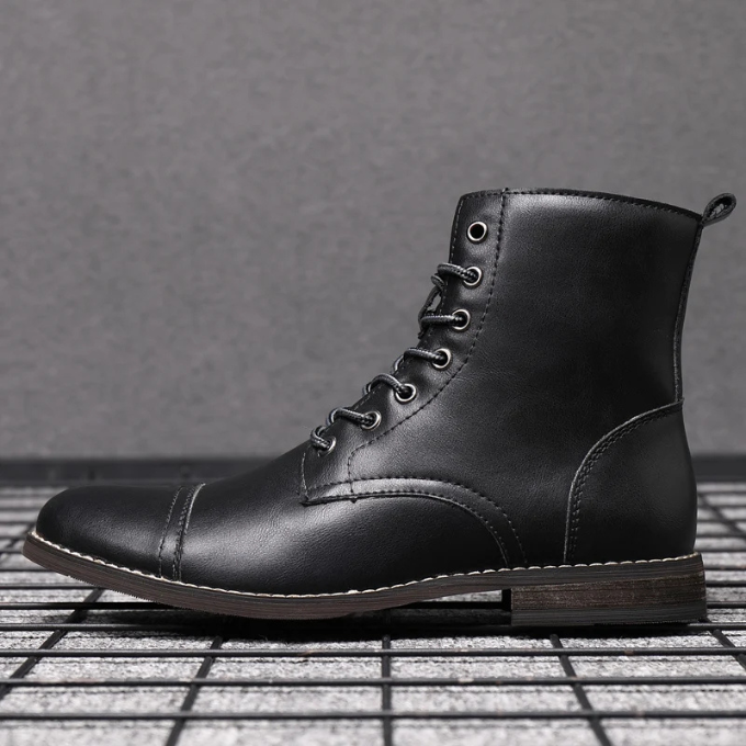 Lucas | Bottes de ville brunies pour homme