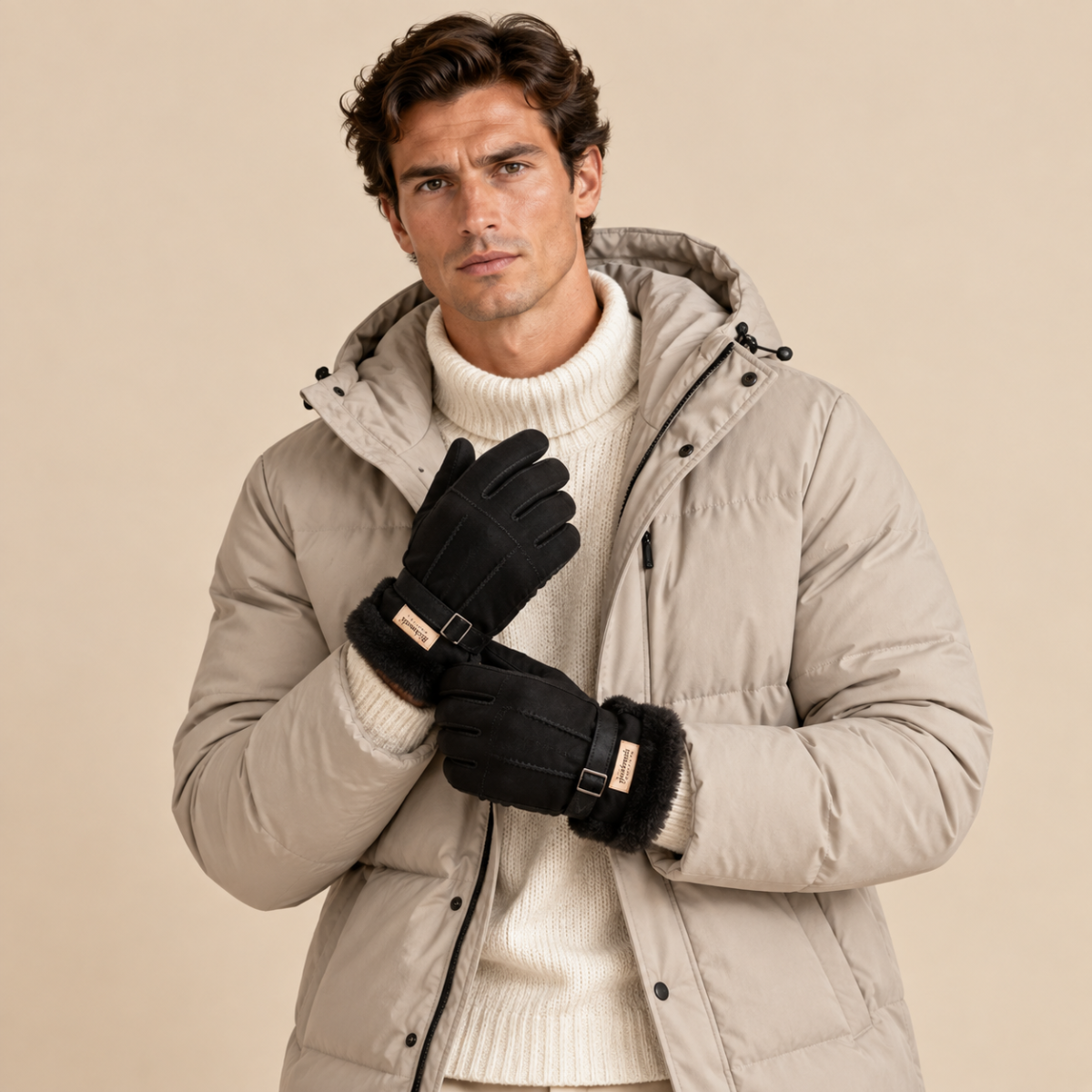 Wenceslas | Gants en peau lainée fourrés