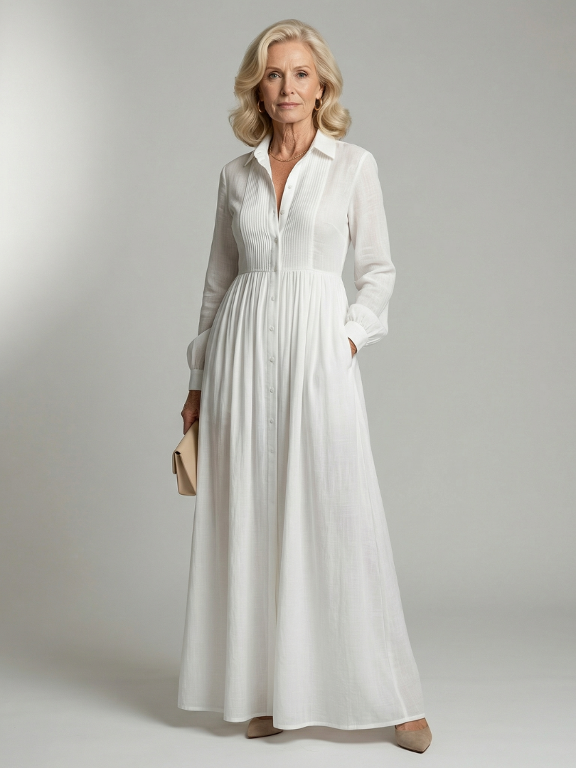 Sylvie | Robe Maxi Fluide et Douce Lioren