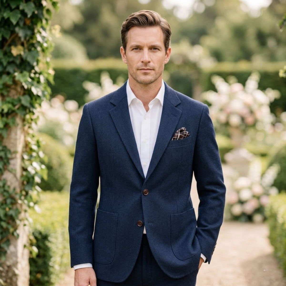 Clovis | Blazer chevrons col cranté