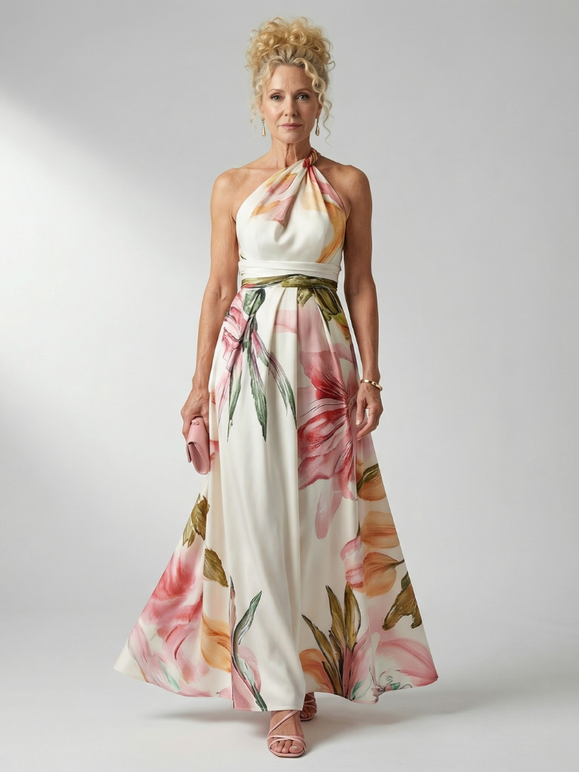 Aurélie | Robe Maxi Fleurie Légère Amiel