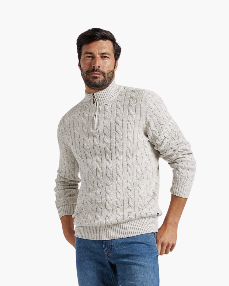 Dorian | Pull demi-zip en coton