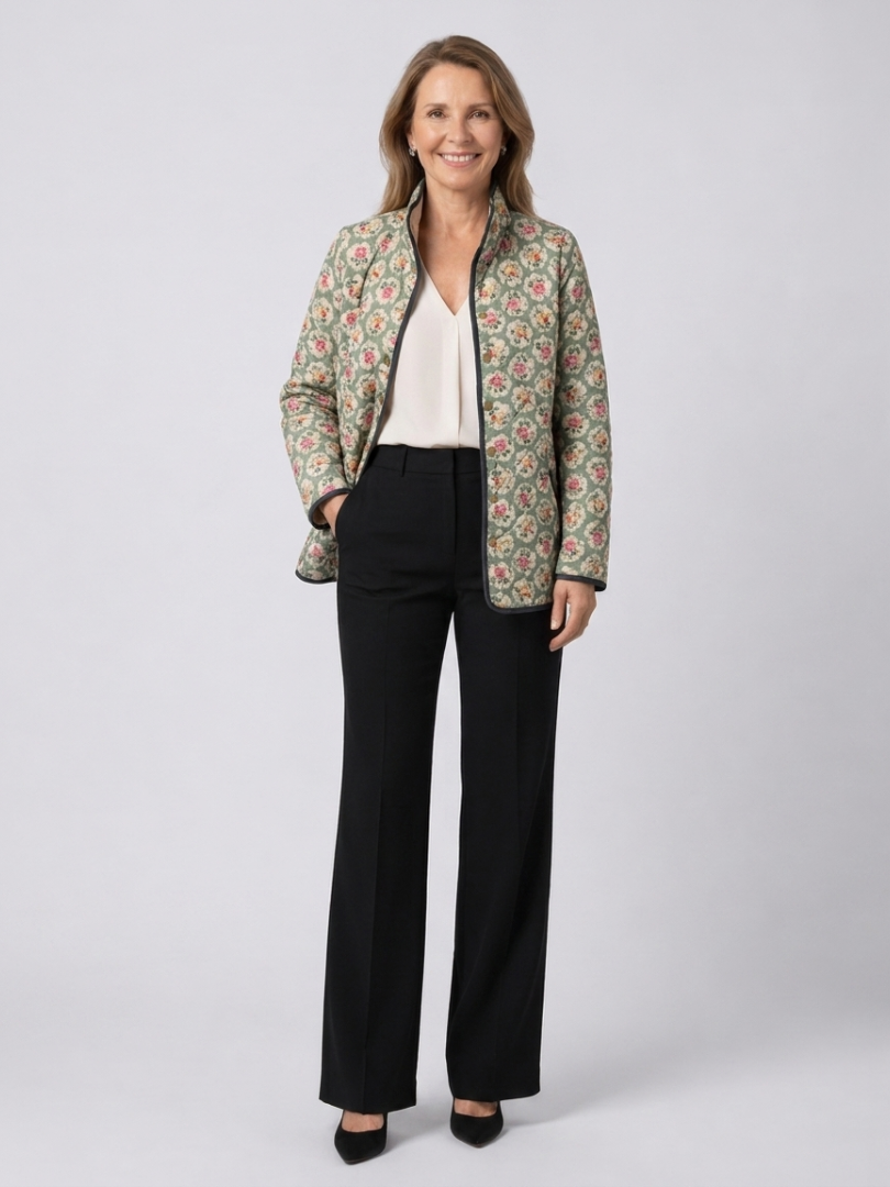 TROUSSEAU | Veste Matelassée Tapisserie Fleurie Amélie