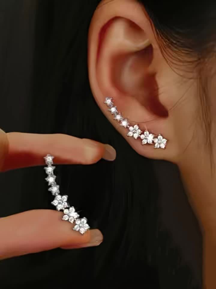 Gloria - Élégantes boucles d’oreilles florales intemporelles