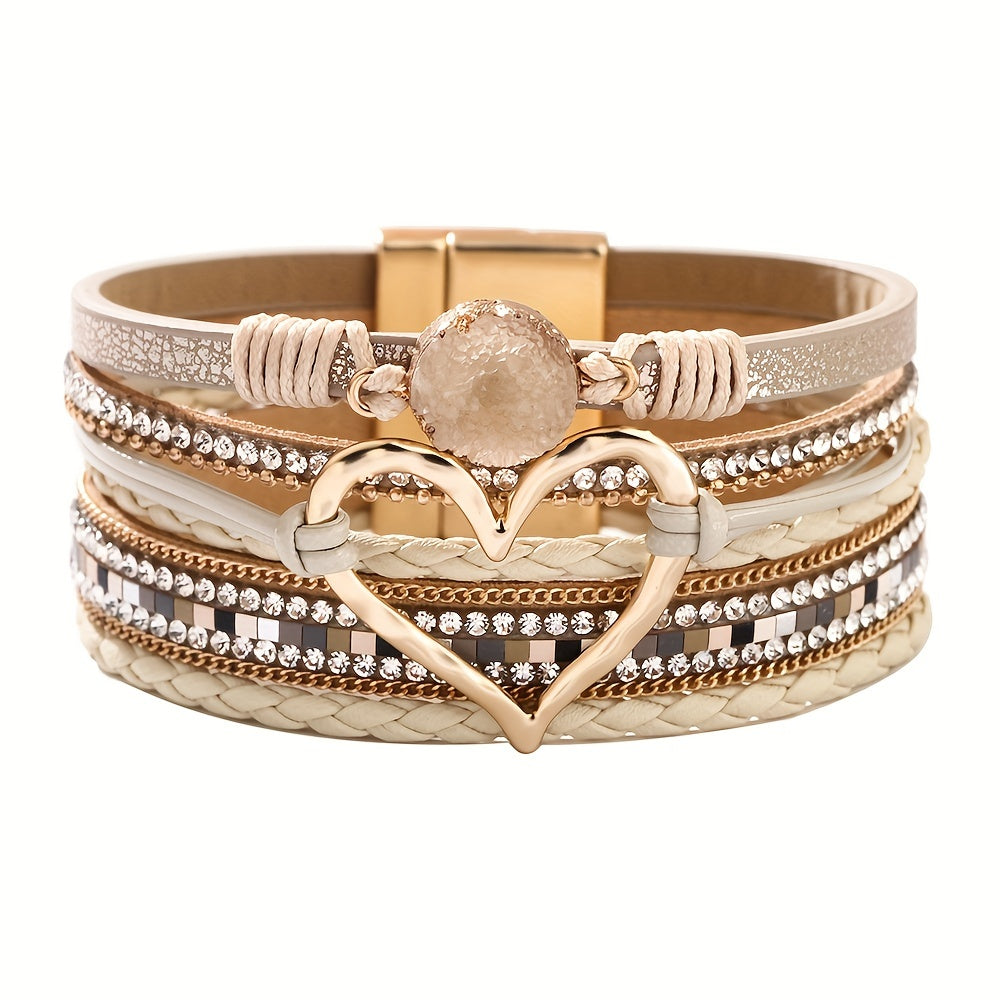 Bracelet Bohème Multirang en Cuir
