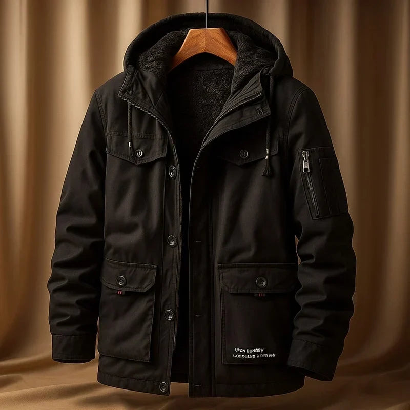 Marin | Veste urbaine à capuche