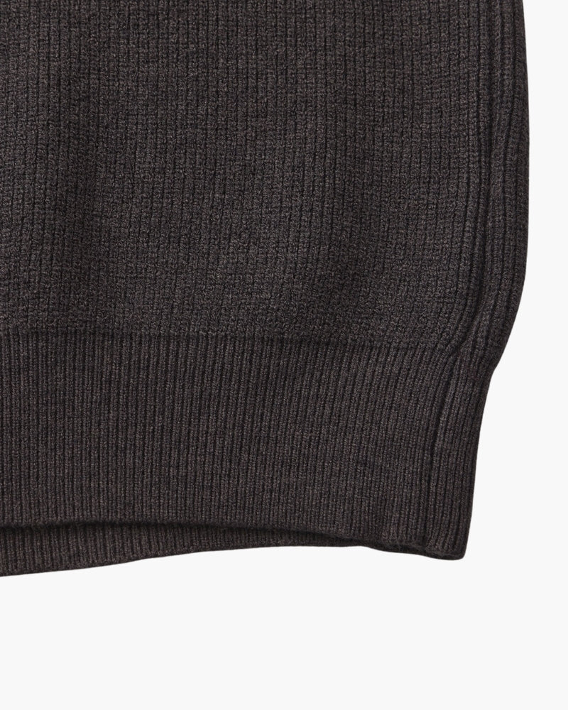 Diego | Pull demi-zip côtelé