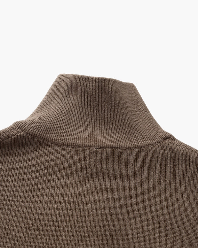 Diego | Pull demi-zip côtelé