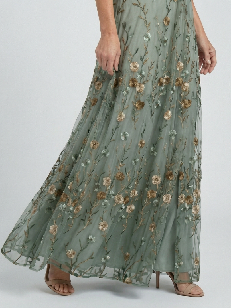 Camille | Robe Maxi à Col Américain Fluide Selora