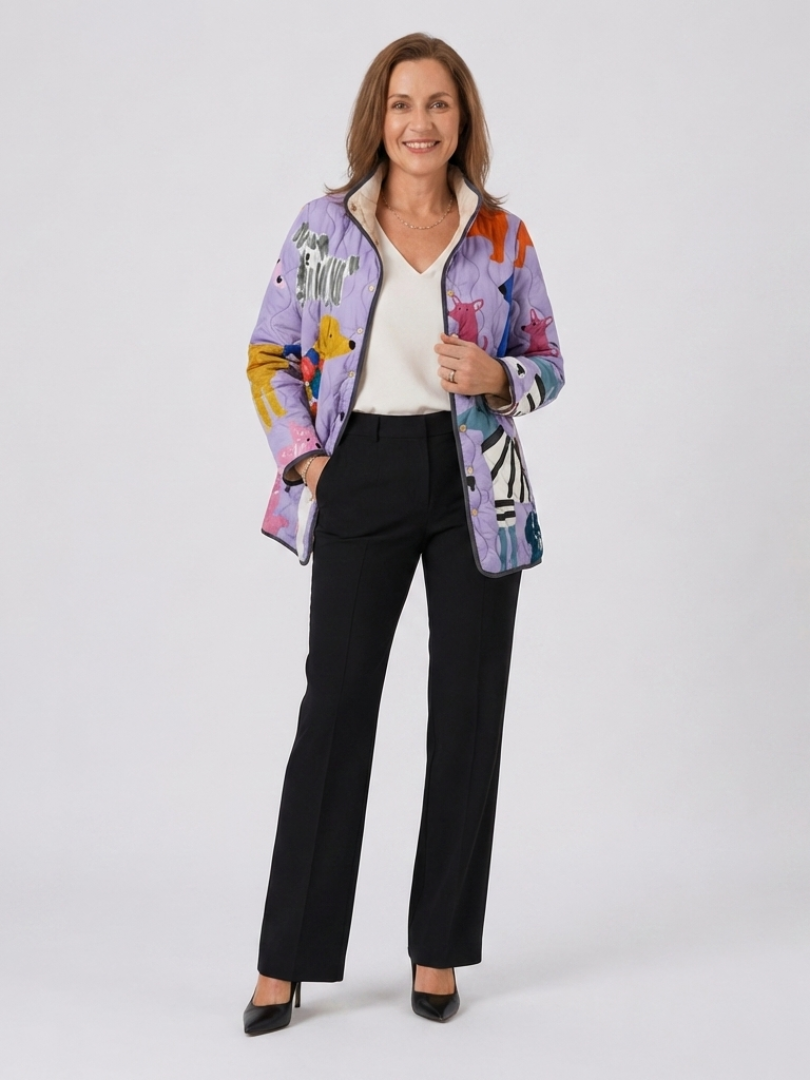 TROUSSEAU | Veste Matelassée Petits Chiens Michèle