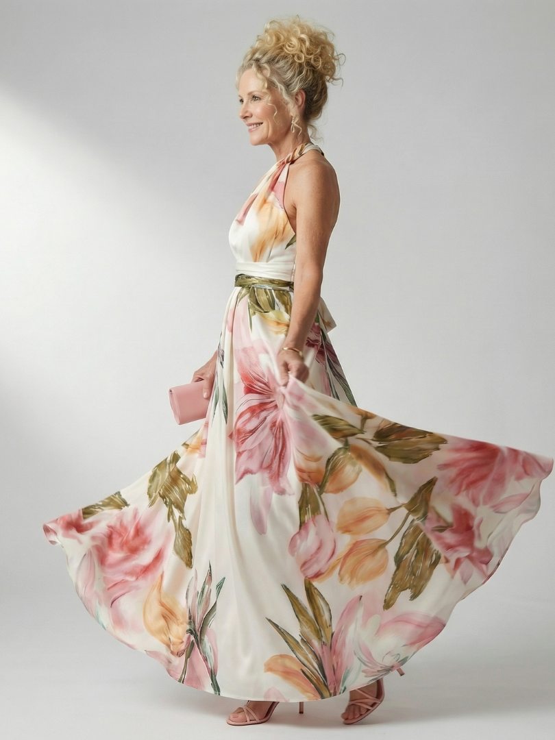 Aurélie | Robe Maxi Fleurie Légère Amiel