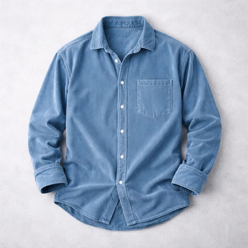 Quentin | Chemise classique en velours côtelé pour homme
