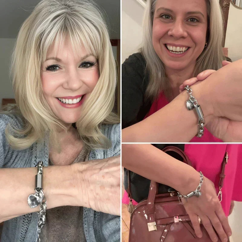 Guadalupe - Élégant bracelet avec pendentif cœur doré