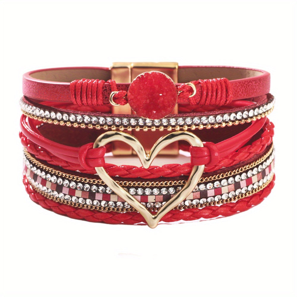 Bracelet Bohème Multirang en Cuir