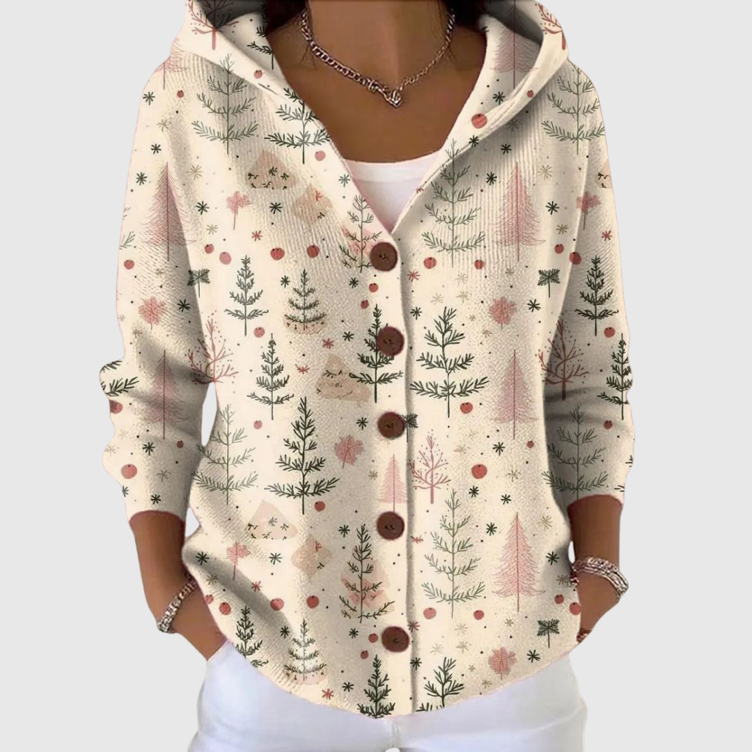 Marcella | Veste en maille à capuche élégante et polyvalente