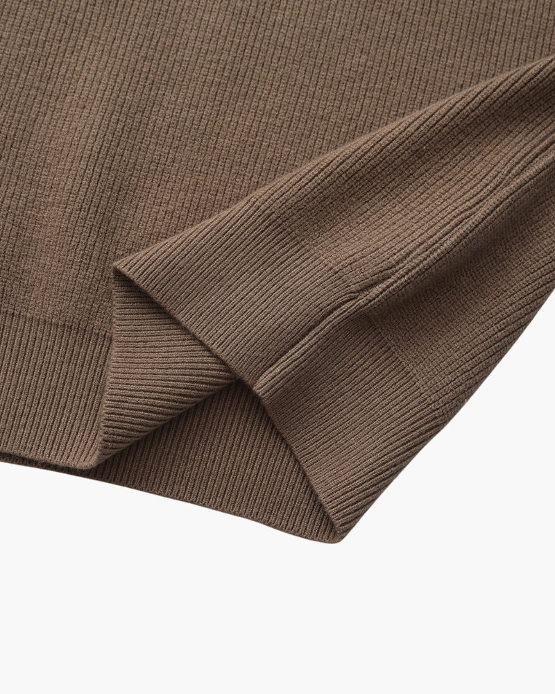 Diego | Pull demi-zip côtelé