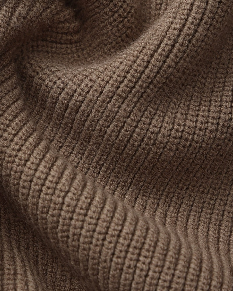 Diego | Pull demi-zip côtelé