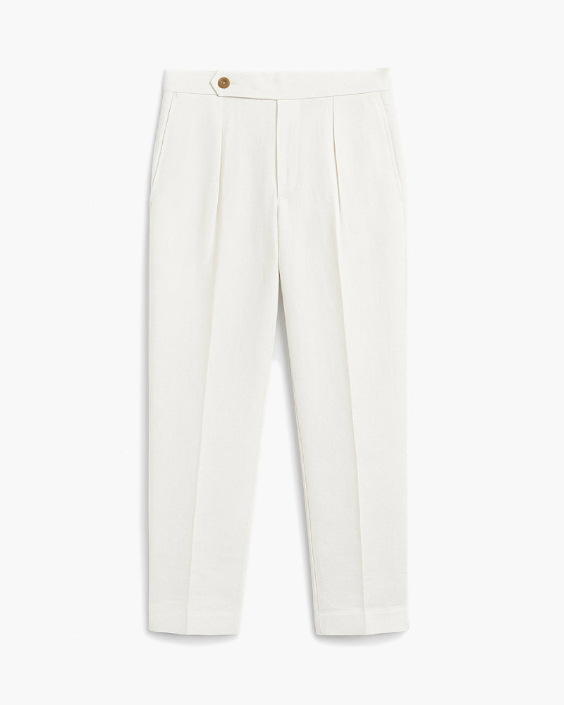 Hector | Pantalon à pinces en lin