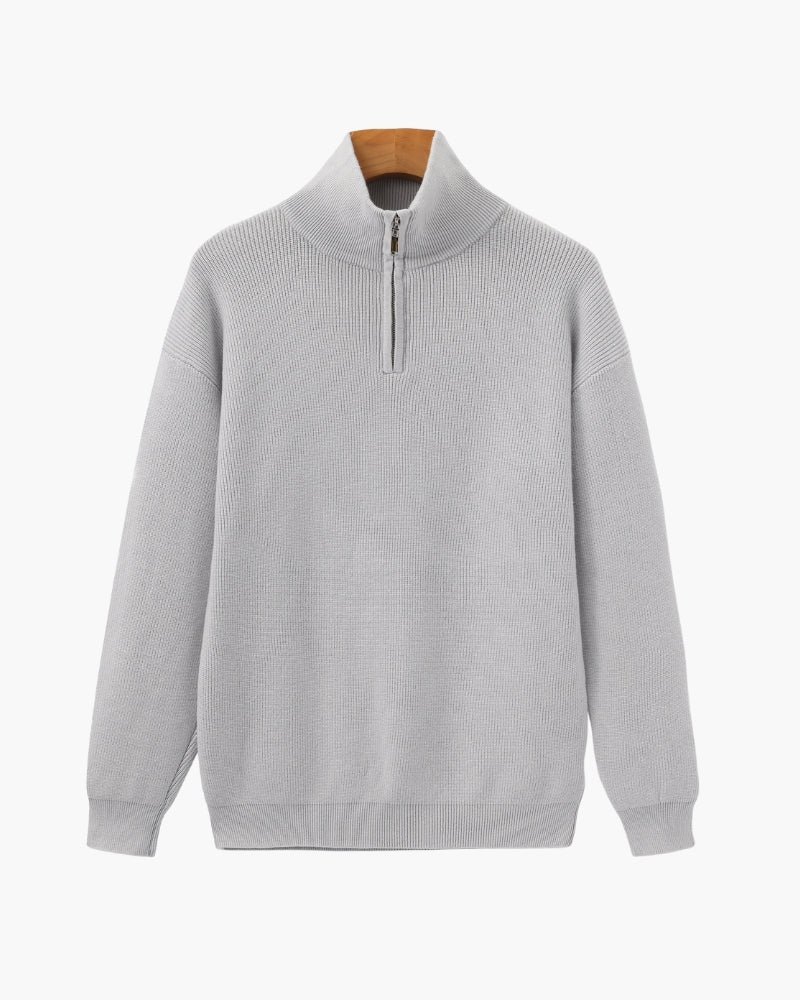 Diego | Pull demi-zip côtelé