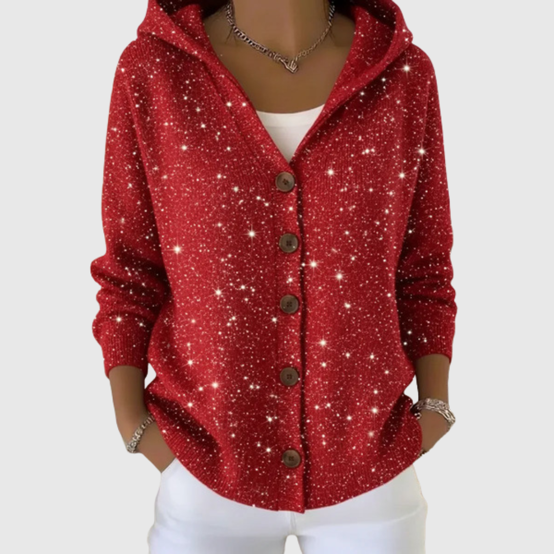 Manuela | Veste en maille à capuche élégante et polyvalente