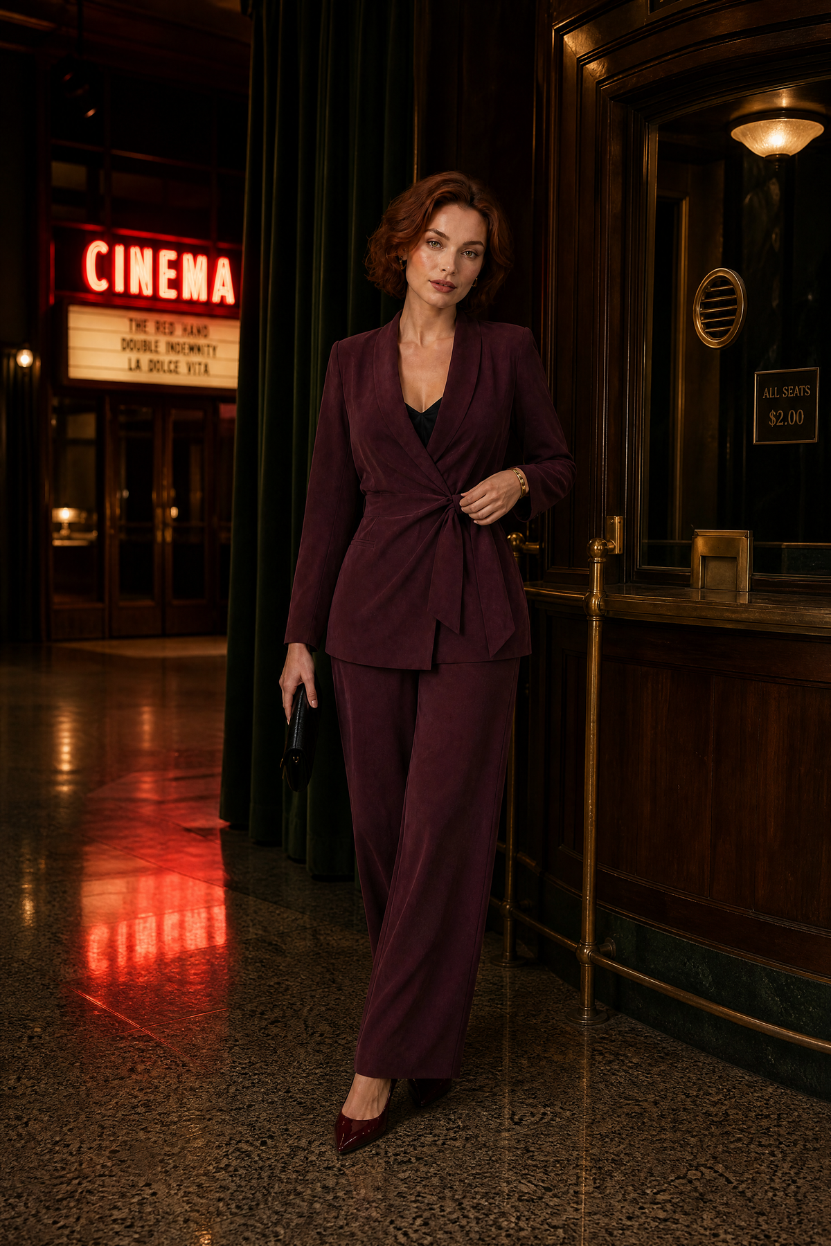 Line | Tailleur croisé en lin