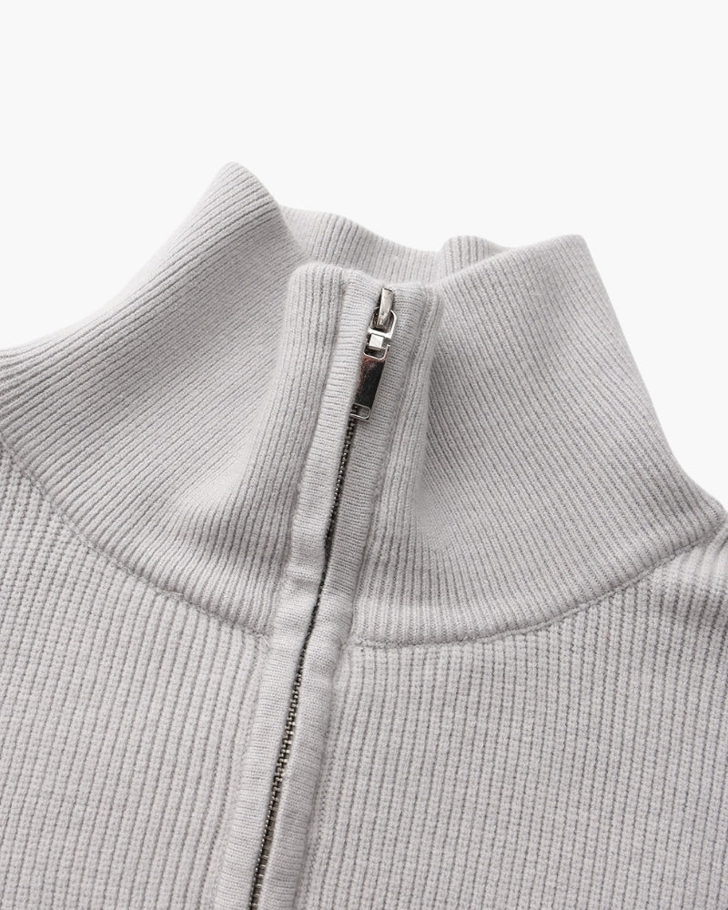 Diego | Pull demi-zip côtelé