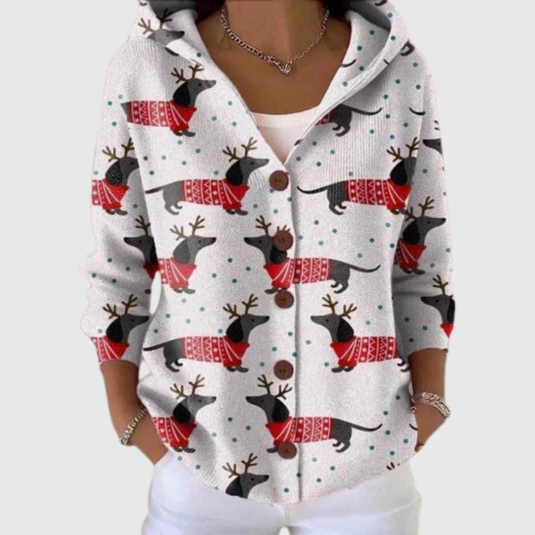 Amabile | Veste en maille à capuche – Style élégant et confort enveloppant