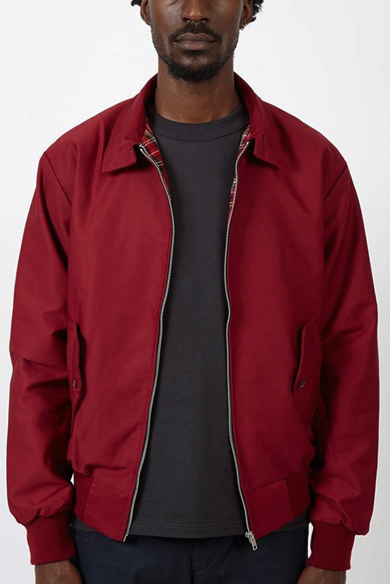 Éric | Veste Harrington élégante avec doublure tartan classique