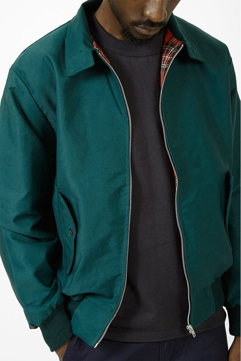 Éric | Veste Harrington élégante avec doublure tartan classique