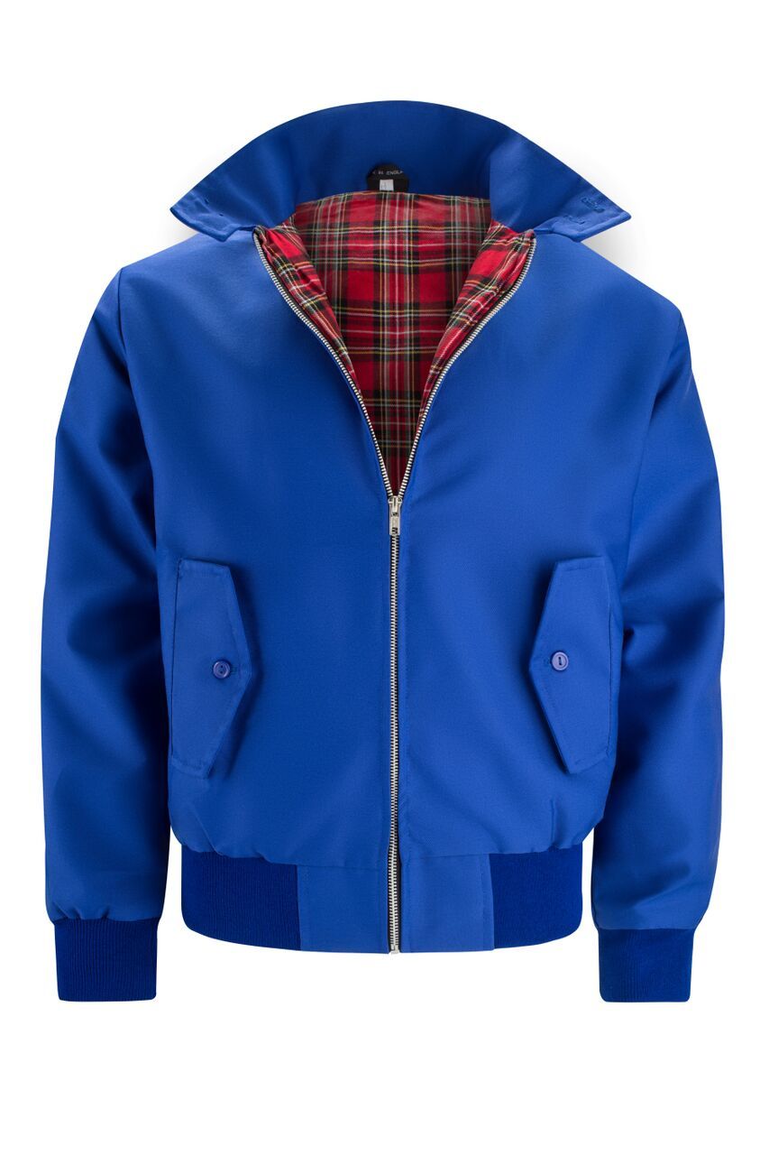 Éric | Veste Harrington élégante avec doublure tartan classique