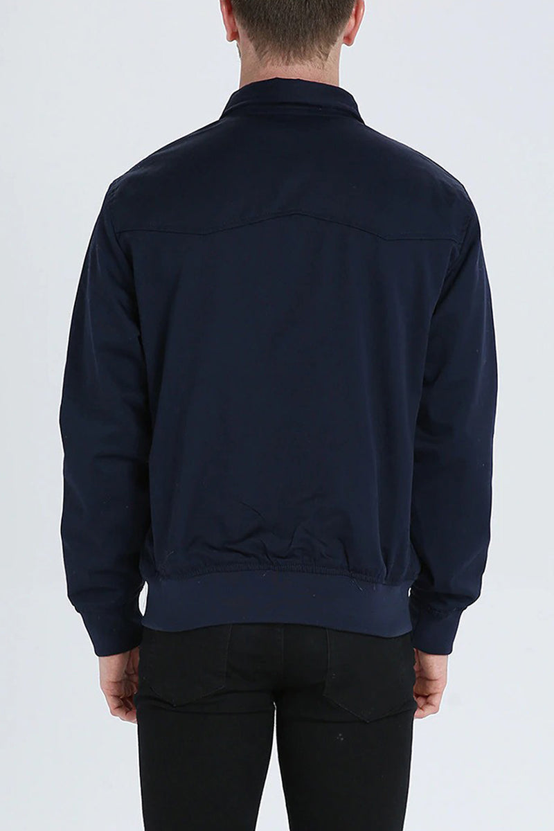 Éric | Veste Harrington élégante avec doublure tartan classique