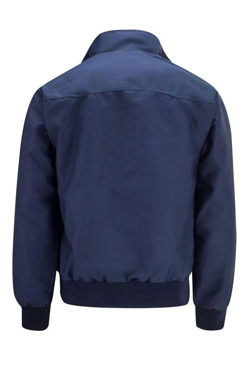 Éric | Veste Harrington élégante avec doublure tartan classique