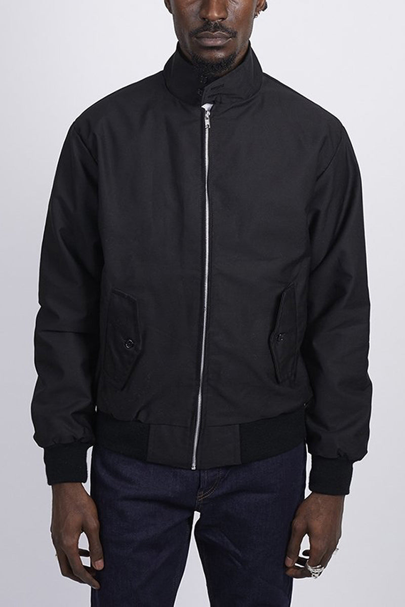 Éric | Veste Harrington élégante avec doublure tartan classique