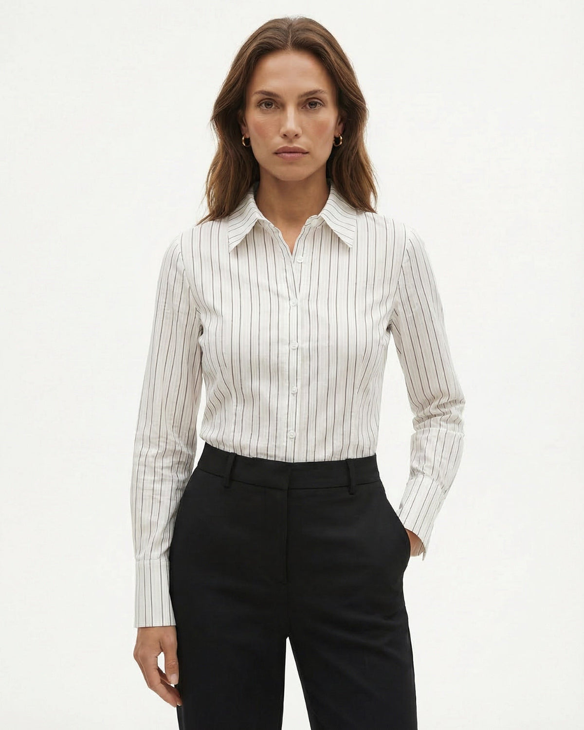 Elvire | Chemise ajustée à rayures