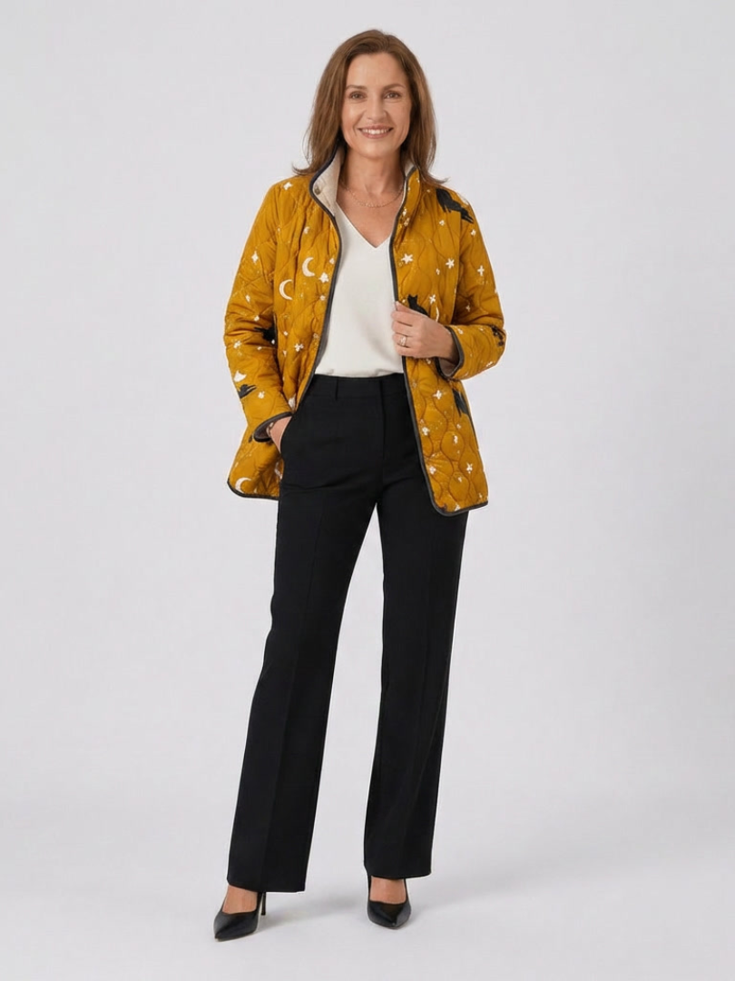 TROUSSEAU | Veste Matelassée Chats et Étoiles Nicole